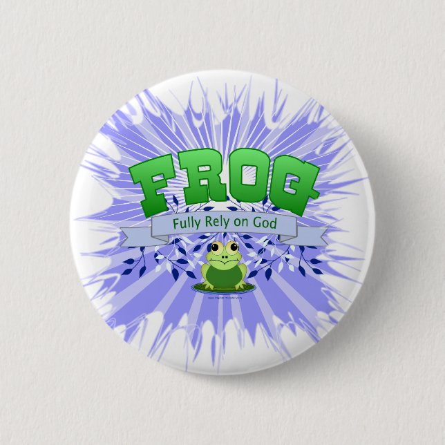 Fully Rely on God 6 Cm Round Badge (Front)