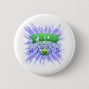 Fully Rely on God 6 Cm Round Badge