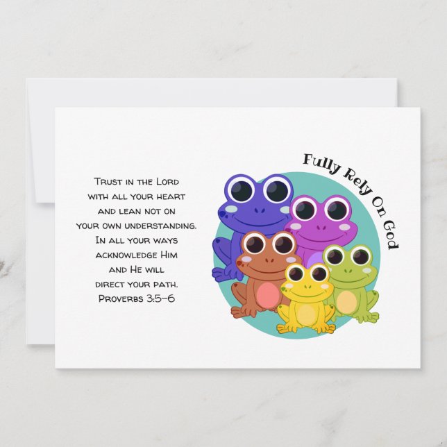 Fully Rely On God FROG Christian Encouragement (Front)