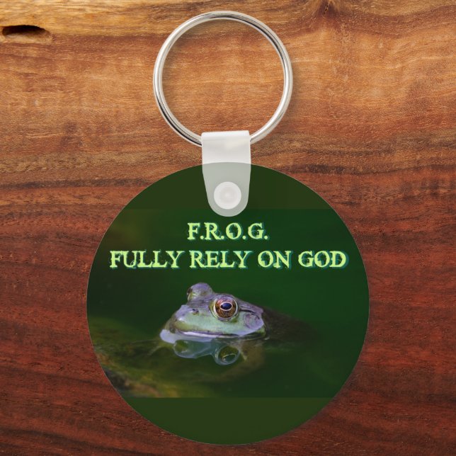 Fully Rely on God Keychain (Front)