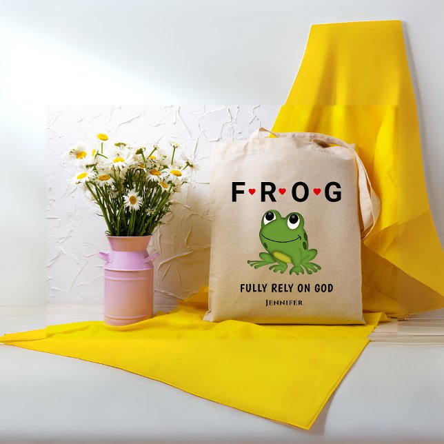 Fully Rely On God Personalised  Tote Bag (Creator Uploaded)