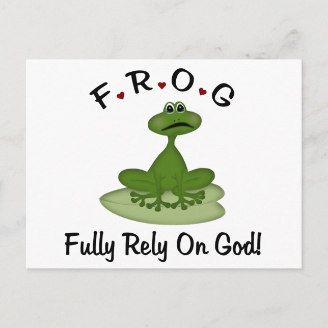 Fully Rely on God Postcard (Front)