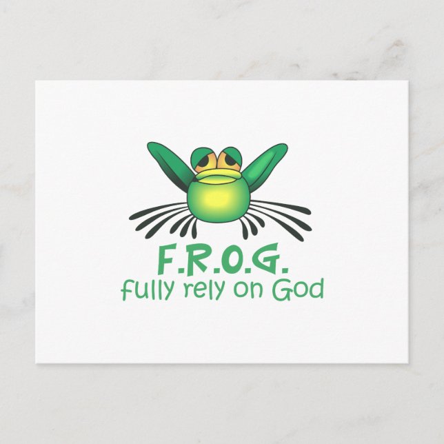 FULLY RELY ON GOD POSTCARD (Front)
