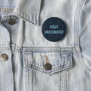 Fully Vaccinated 6 Cm Round Badge