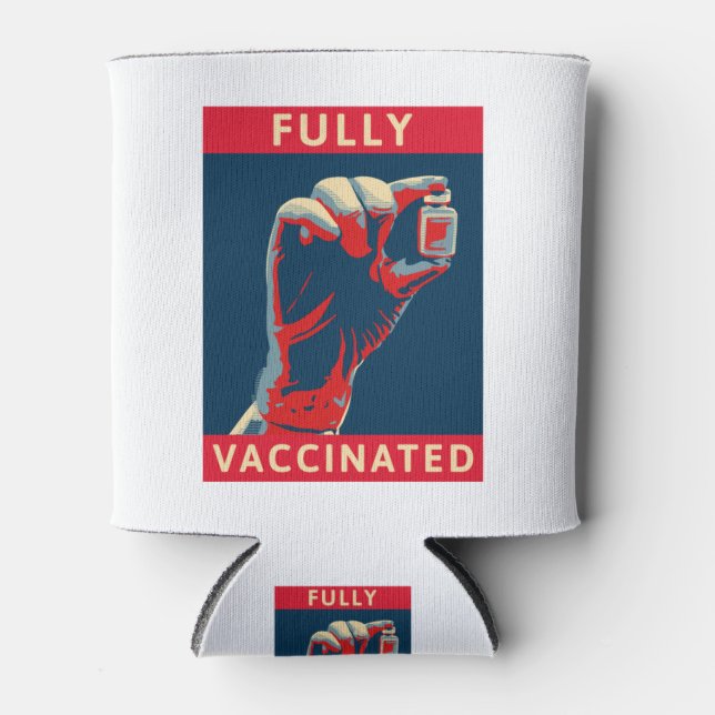 Fully Vaccinated Can Cooler (Front)