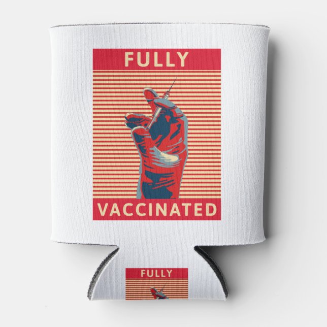 Fully Vaccinated Can Cooler (Front)