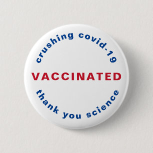 Fully vaccinated covid-19 button 