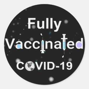 Fully Vaccinated COVID-19 Classic Round Sticker
