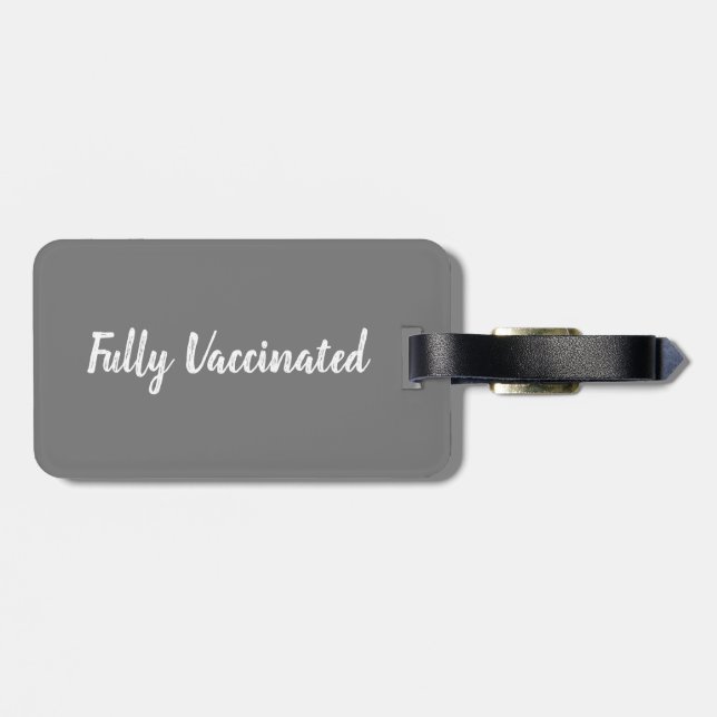 Fully Vaccinated | luggage tag (Back Horizontal)