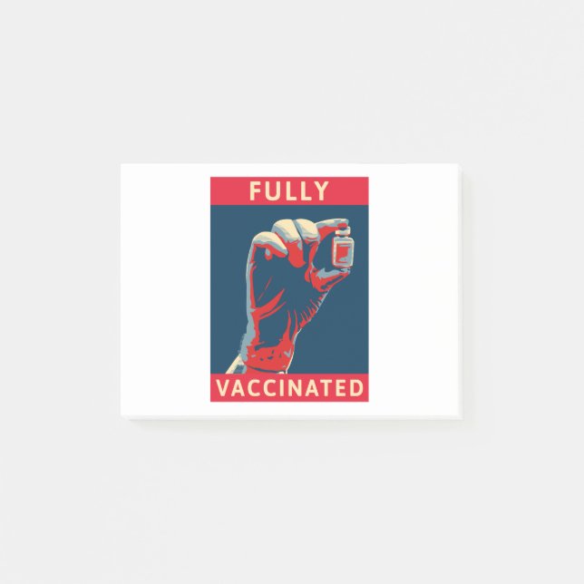 Fully Vaccinated Post-it Notes (Front)