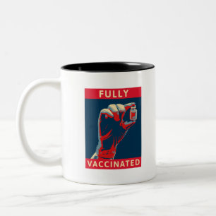 Fully Vaccinated Two-Tone Coffee Mug
