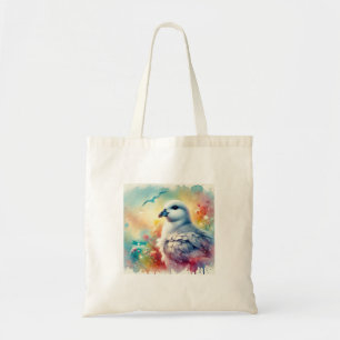 Fulmar in Serenity 210724AREF136 - Watercolor Tote Bag