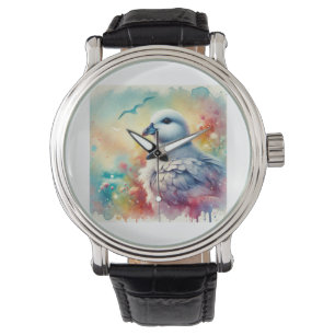 Fulmar in Serenity 210724AREF136 - Watercolor Watch