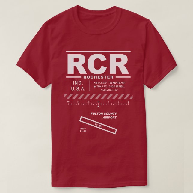 Fulton County Airport RCR T-Shirt (Design Front)