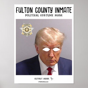 Fulton County Inmate Costume Mask Poster