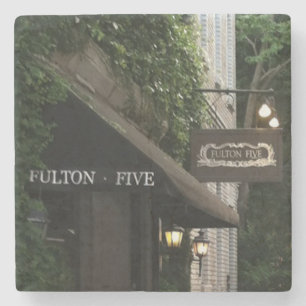 Fulton Five Charleston, SC. Marble Stone Coaster. Stone Coaster