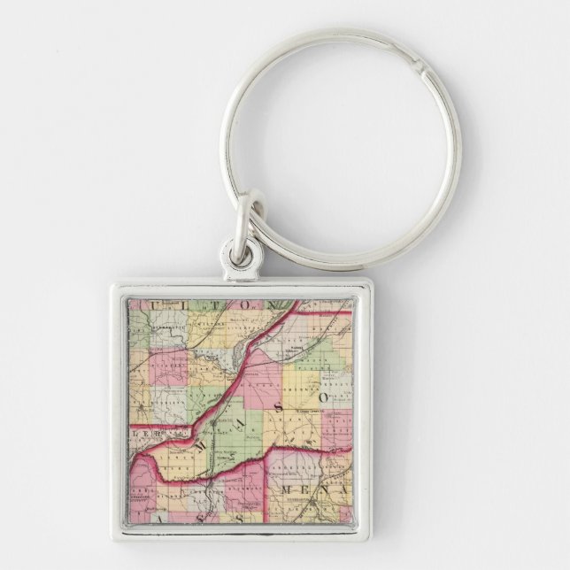 Fulton, Mason, Cass, Menard counties Key Ring (Front)