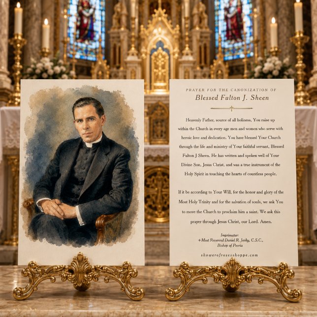 Fulton Sheen Canonisation Prayer  Card (Creator Uploaded)