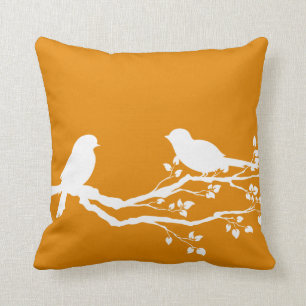 Fulvous Peaceful Branch Cushion