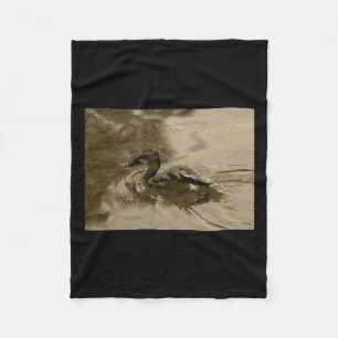 Fulvous Whistling Duck Valencia Tint Sticker Fleece Blanket