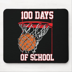 Fun 100 Days Of School Basketball Teacher Student Mouse Pad