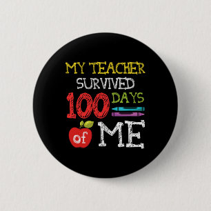 Fun 100 Days Of School Kids 100th Day Of School 6 Cm Round Badge