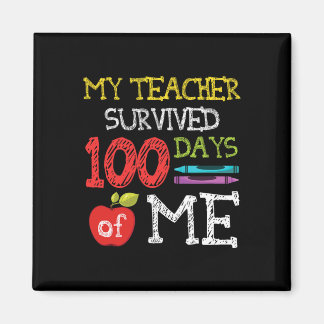 Fun 100 Days Of School Kids 100th Day Of School  Magnet