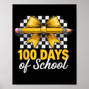 Fun 100 Days Teacher Celebration School Clroom Sty Poster