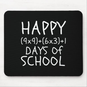 Fun 100th Day Of School Teacher Kids 100 Days Math Mouse Pad