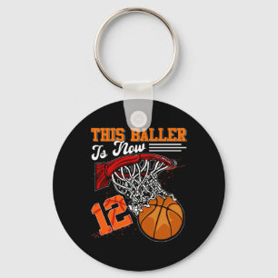 Fun 12 Years Old Kids Gift 12th Birthday Bysketbyl Key Ring