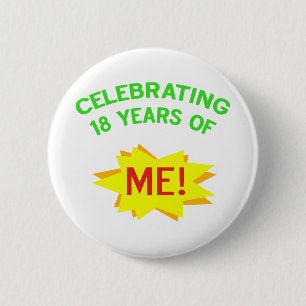 Fun 18th Birthday Gift Idea 6 Cm Round Badge