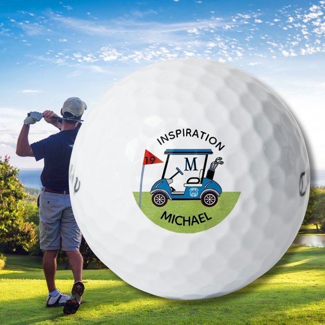 Fun 19th Hole Custom Cart Personalised  Golf Balls (Creator Uploaded)