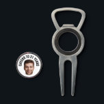 Fun 21st Birthday CUSTOM TEXT Photo Divot Tool<br><div class="desc">Fun birthday photo golf divot tool in a retro modern cutout photo design. The year is customisable to suit any birthday year, whether it be your 21st, 30th, 40th, 50th or 60th birthday party! To get the cutout effect please use a png file with the background already cut out. If...</div>
