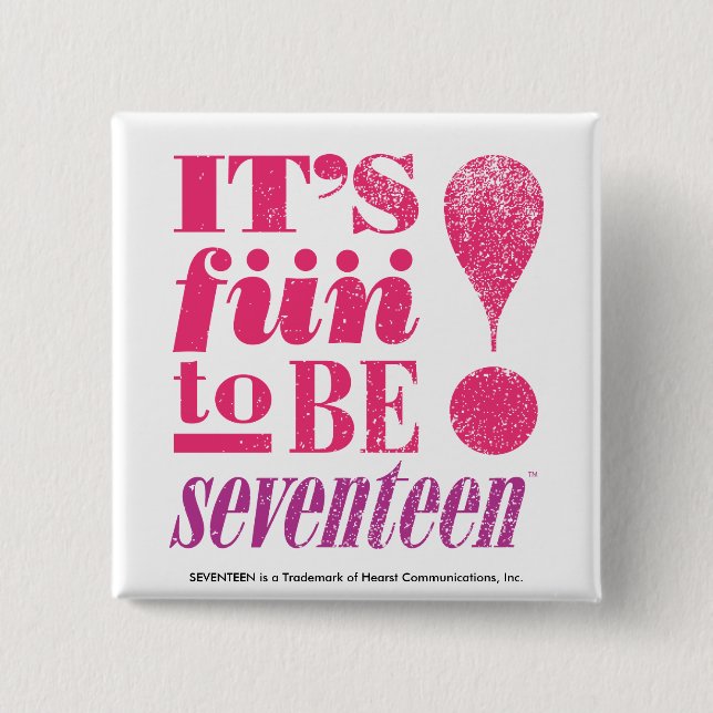Fun 2 B 17-Magenta 15 Cm Square Badge (Front)