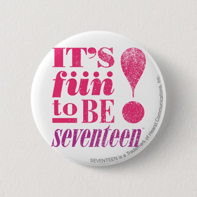 Fun 2 B 17-Magenta 6 Cm Round Badge (Front)