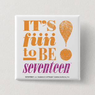 Fun 2 B 17-Orange 15 Cm Square Badge