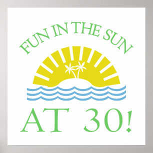 Fun 30th Birthday Gifts Poster