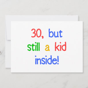 Fun 30th Birthday Humour Card