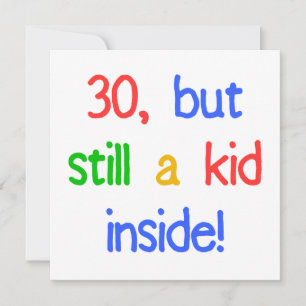 Fun 30th Birthday Humour Card
