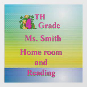 Fun 4th Grade School Room 6” X 6”