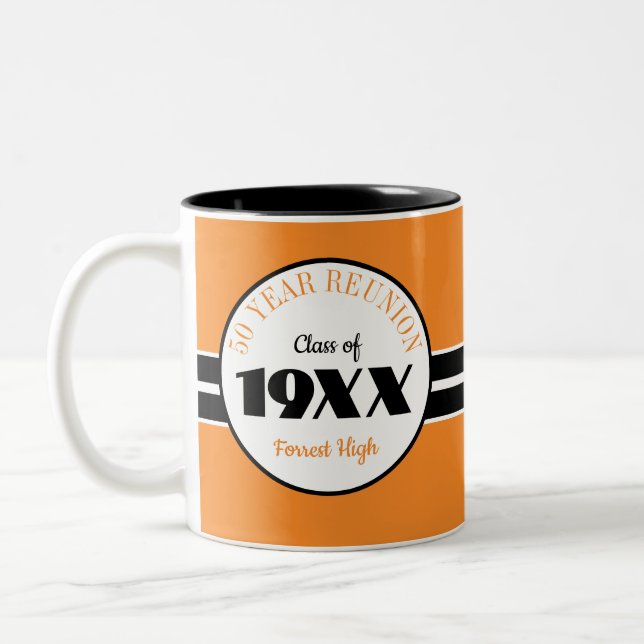 Fun! 50 year class reunion gift mug (Left)