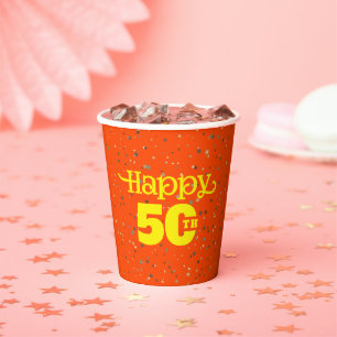 FUN 50th birthday Paper Cups