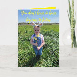 fun 5" x 7" Folded Greeting Card