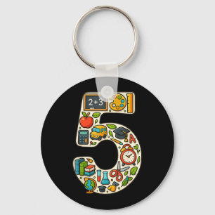 Fun 5th Grade Back to School 1st Day Of School Key Ring