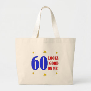 Fun 60th Birthday Gifts Large Tote Bag