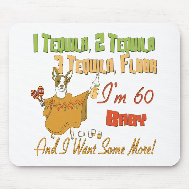 Fun 60th Birthday Gifts Mouse Pad (Front)