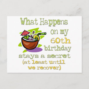 Fun 60th Birthday Gifts Postcard