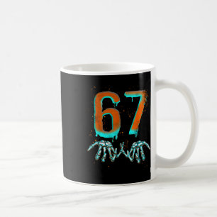 Fun 67 Meme Halloween Skeleton  Coffee Mug