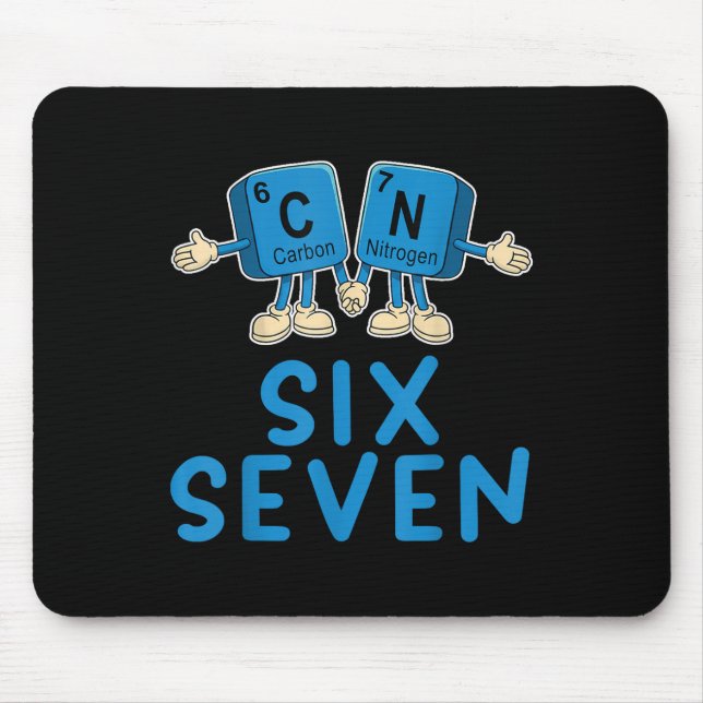 Fun 67 Meme Six Seven Funny Science Teacher Period Mouse Pad (Front)