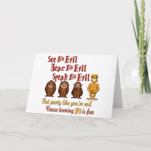 Fun 70th Birthday Gifts Card